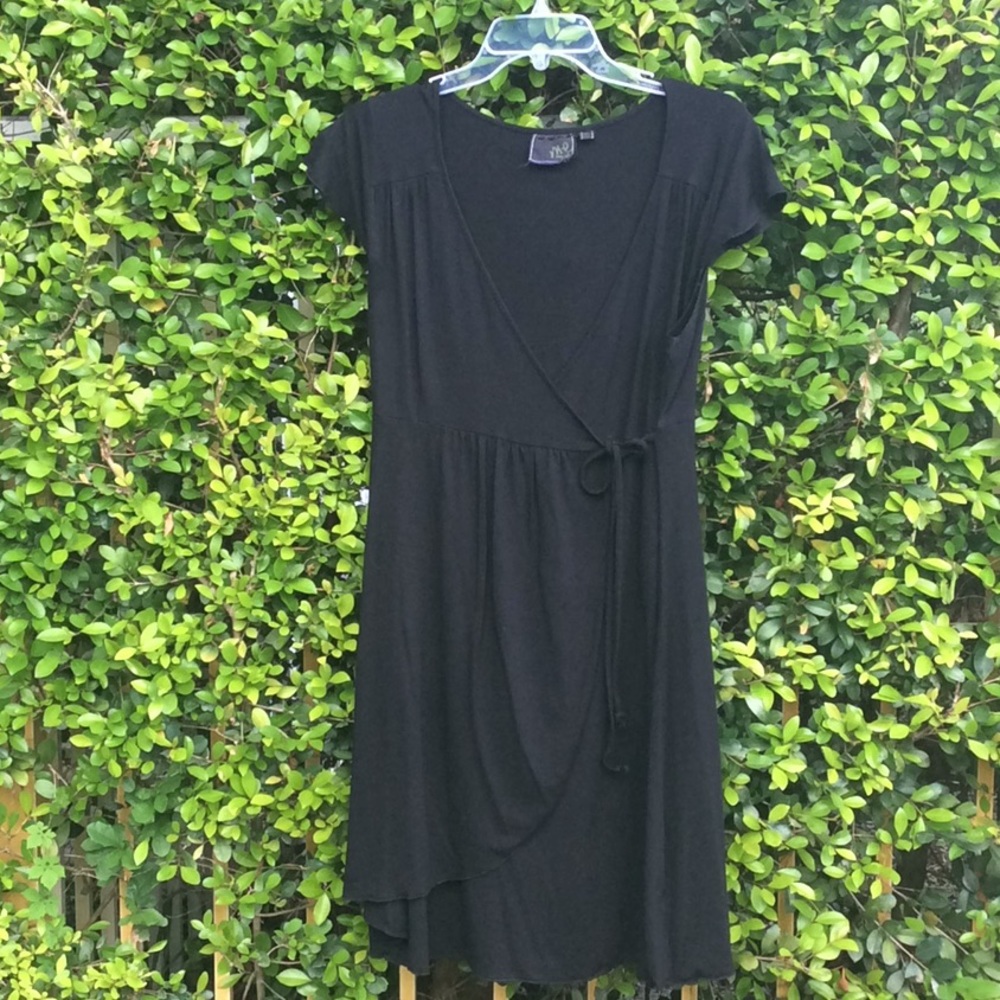 ME black wrap dress